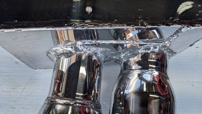 FERRARI 456 REAR MUFFLER SET STAINLESS STEEL REMUS