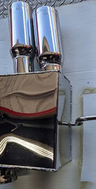 FERRARI 456 REAR MUFFLER SET STAINLESS STEEL REMUS