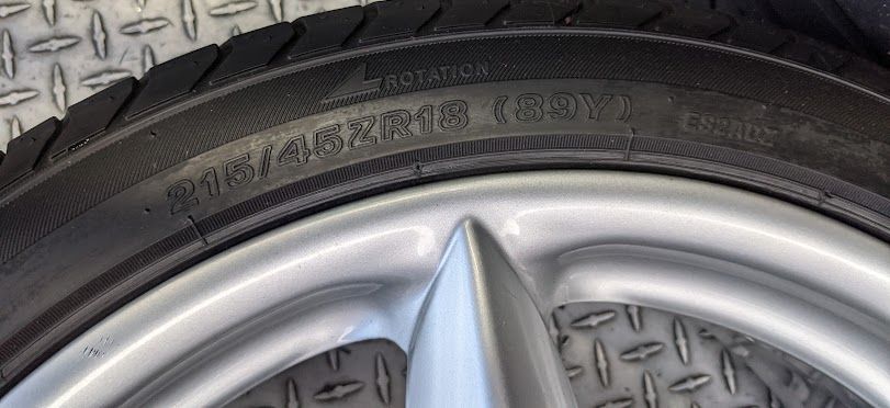 FERRARI 360 SPIDER PART SET OF 4 ORIGINAL WHEELS FERRARI SILVER 164173 164175 SET