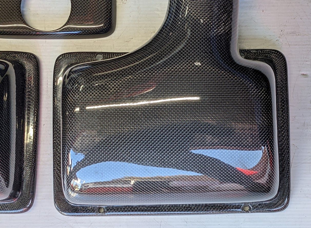Ferrari 360 SPIDER CARBON FIBER PART COOLANT TANK COVER AIR FILTERS