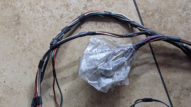 ROLLS ROYCE SILVER SHADOW II RIGHT FRONT DOOR  WIRING HARNESS LOOM  PRE OWNED