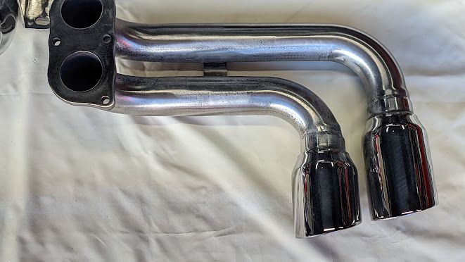FERRARI 360 SPIDER PARTS EXHAUST SILINCER MUFFLER MIRROR POLISHED TUBI STYLE ITALY