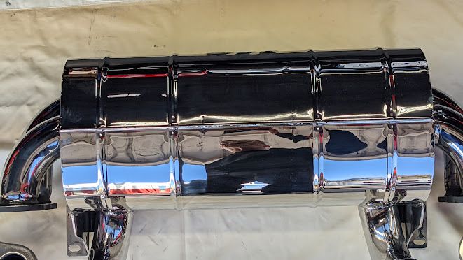 FERRARI 360 SPIDER PARTS EXHAUST SILINCER MUFFLER MIRROR POLISHED TUBI STYLE ITALY