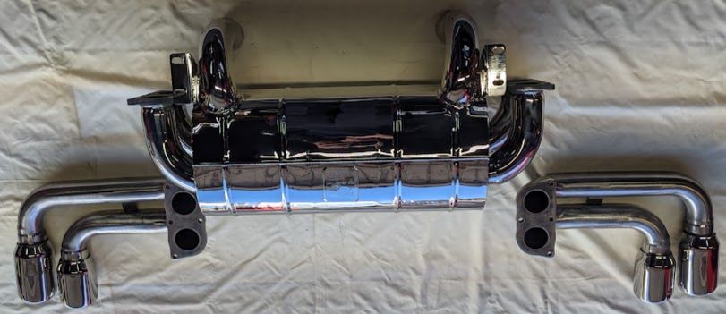FERRARI 360 SPIDER PARTS EXHAUST SILINCER MUFFLER MIRROR POLISHED TUBI STYLE ITALY
