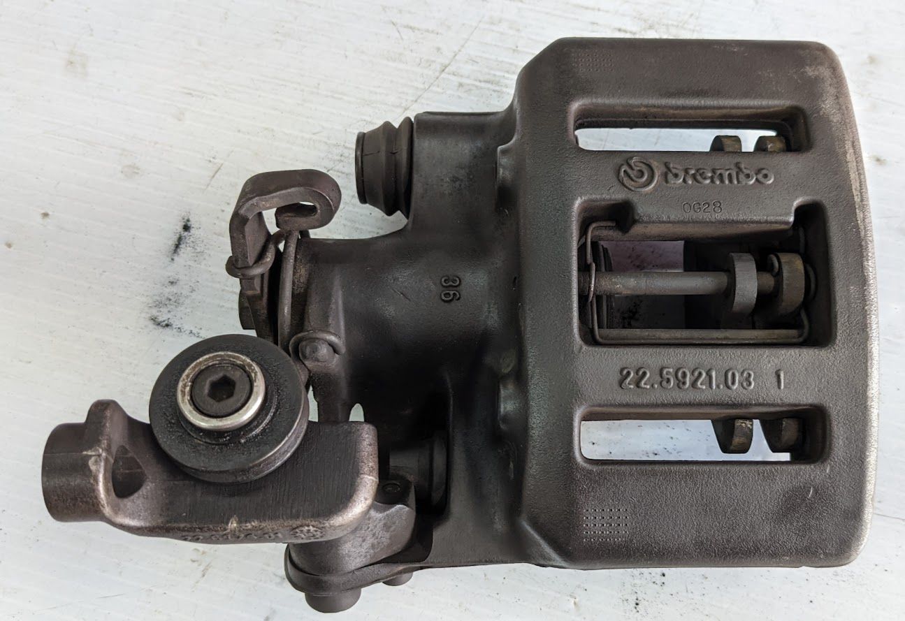 FERRARI 360 SPIDER modena PART ONE REAR LEFT EMERGENCY PARKING BRAKE CALIPER 228021 BLACK