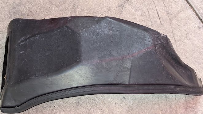 FERRARI 360 SPIDER PARTS LEFT FRONT WHEEL MUD COVER 65536800 PRE OWNED