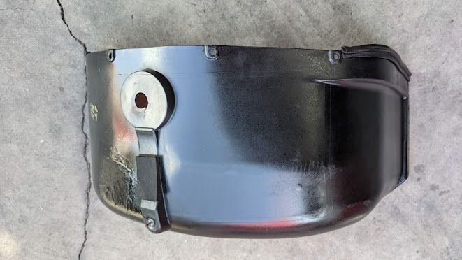 FERRARI 360 SPIDER PARTS LEFT REAR FORWARD WHEEL MUD COVER 65060100 PRE OWNED