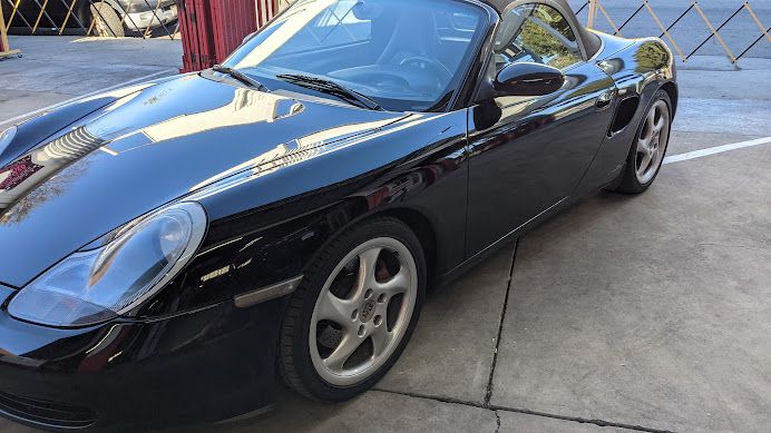 2002 PORSCHE BOXSTER S . VERY CLEAN BLACK ON BLACK