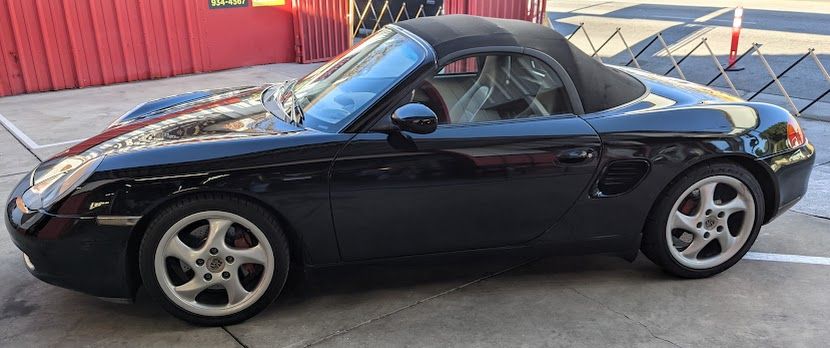 2002 PORSCHE BOXSTER S . VERY CLEAN BLACK ON BLACK