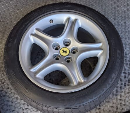 FERRARI PART   456  SET OF 4 WHEELS RIMS ORIGINAL EQUIPMENT 151639 151640 8 AND 10 J
