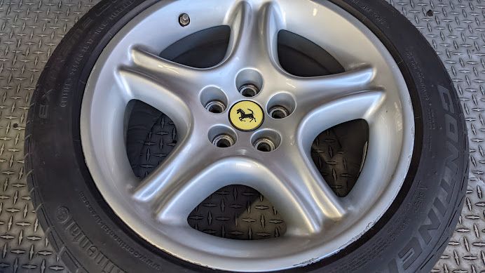 FERRARI PART   456  SET OF 4 WHEELS RIMS ORIGINAL EQUIPMENT 151639 151640 8 AND 10 J