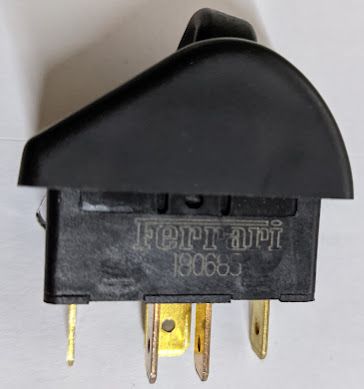 FERRARI 456 PARTS FOG LIGHT SELECTOR  BUTTON SWITCH 180685