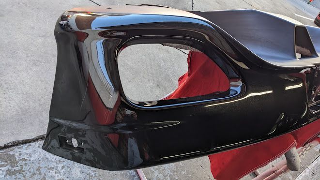 FERRARI 360 SPIDER PARTS REAR BUMPER nero daytona 64853710