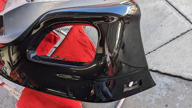 FERRARI 360 SPIDER PARTS REAR BUMPER nero daytona 64853710