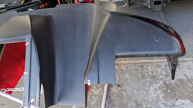 FERRARI 360 SPIDER PARTS REAR BUMPER nero daytona 64853710