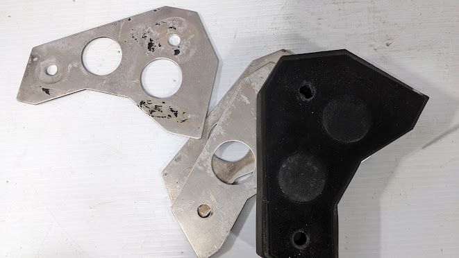 FERRARI 360 SPIDER PARTS FRONT BUMPER PAD AND SHIMS 64875500