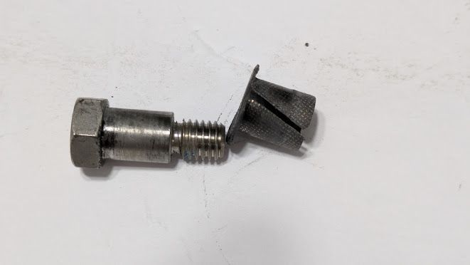 FERRARI 348 355 456M  HEADLIGHT CARRIER JOINT PIVOT BOLT AND BUSHING 63346400