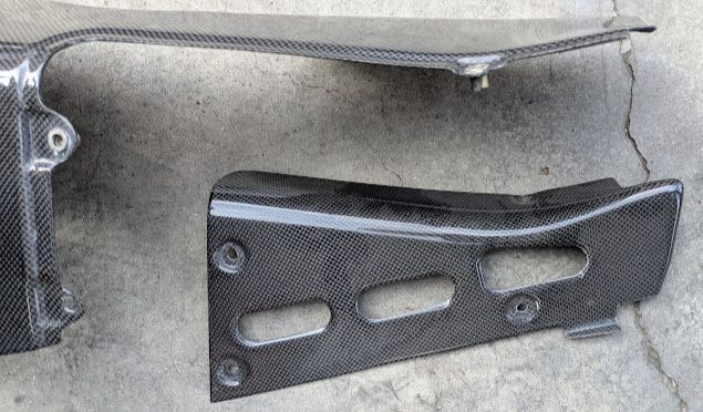 Ferrari 360 SPIDER CARBON FIBER PART ENGINE SIDE COVER KIT