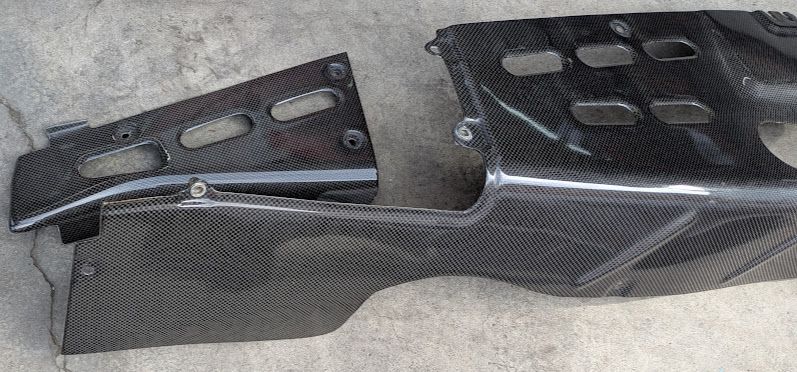 Ferrari 360 SPIDER CARBON FIBER PART ENGINE SIDE COVER KIT