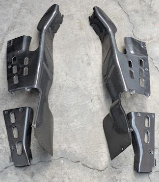Ferrari 360 SPIDER CARBON FIBER PART ENGINE SIDE COVER KIT