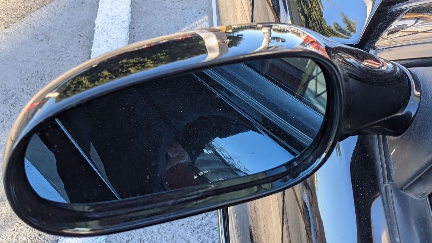 FERRARI 456 RIGHT SIDE REAR VIEW MIRROR BLACK NERO COMPLETE 65434910