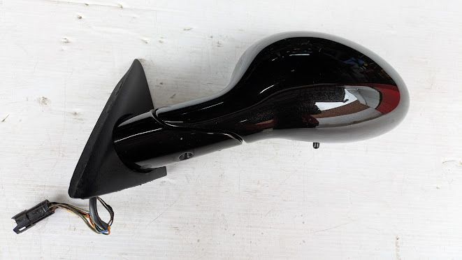 FERRARI 360 SPIDER PARTS LEFT DOOR MIRROR COMPLETE 65732210 NERO DAYTONA