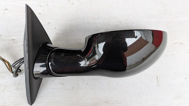 FERRARI 360 SPIDER PARTS LEFT DOOR MIRROR COMPLETE 65732210 NERO DAYTONA