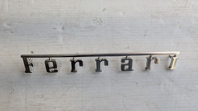 FERRARI 308 360 430 458 PARTS ENGINE LID COVER FERRARI EMBLEM MARK 61025000