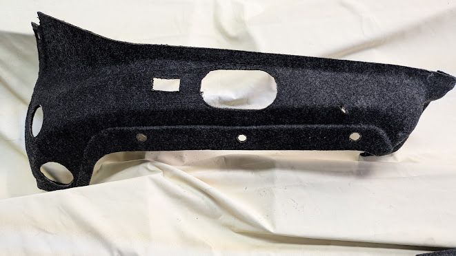 FERRARI 360 SPIDER PARTS IN TRUNK LT UPPER SIDE CARPET BLACK