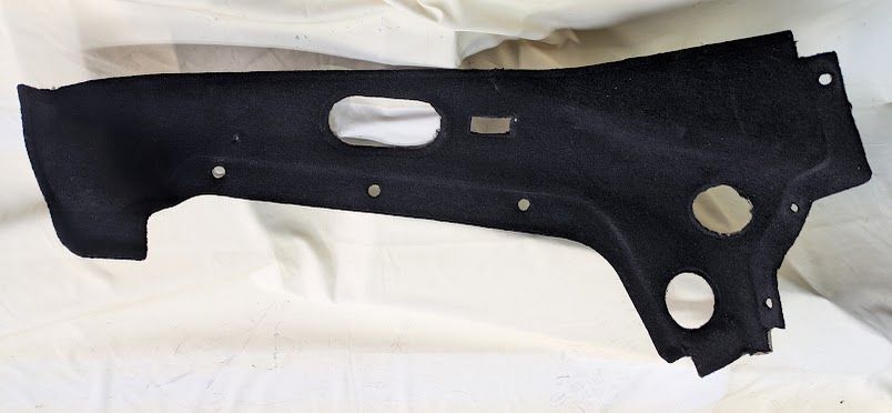 FERRARI 360 SPIDER PARTS IN TRUNK LT UPPER SIDE CARPET BLACK