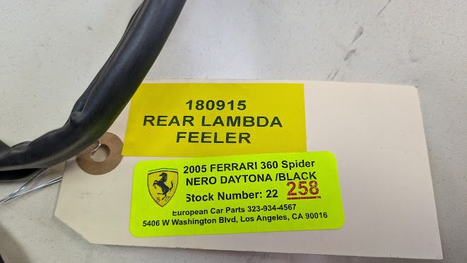 Ferrari 360,430,458, PART Rear Lambda OX -02 Sensor -180915