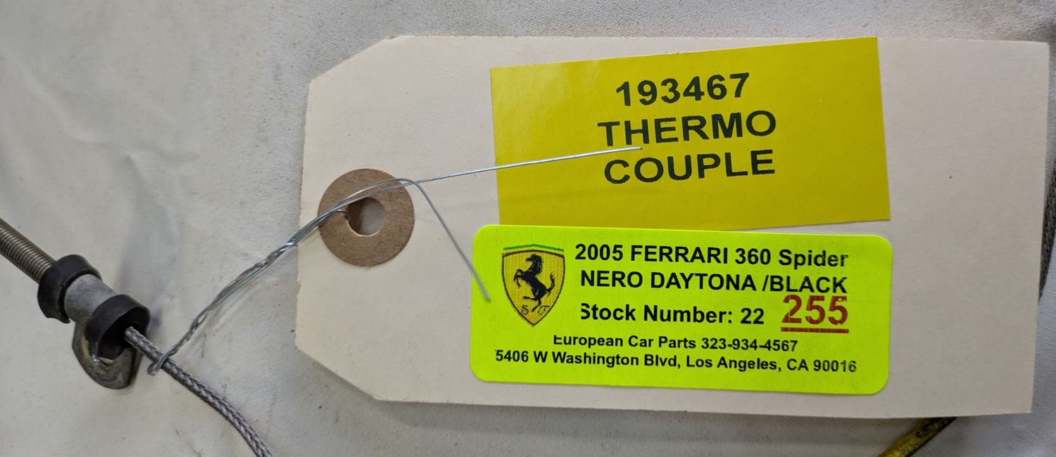 Ferrari 360 Modena PART , Spider, Challenge, Thermocouple Sensor 193467