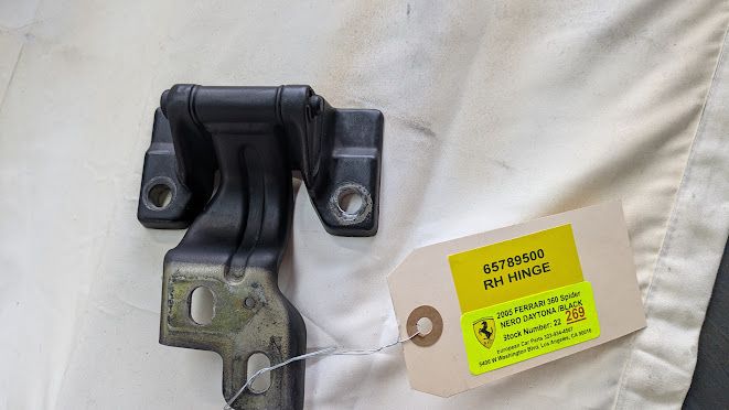 2000-2004 Ferrari 360 Spider Rear Engine Lid RIGHT SIDE HINGE 65789500