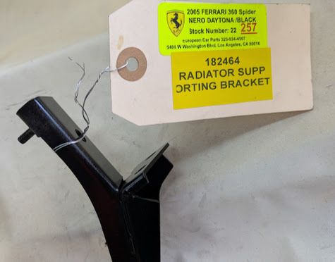 FERRARI 360 SPIDER PARTS ENGINE OIL COOLER SUPPORT 182464