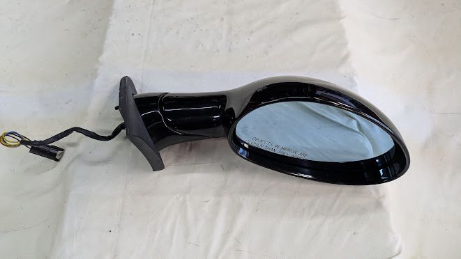 FERRARI 360 SPIDER PARTS RIGHT DOOR MIRROR COMPLETE  65732010 NERO DAYTONA