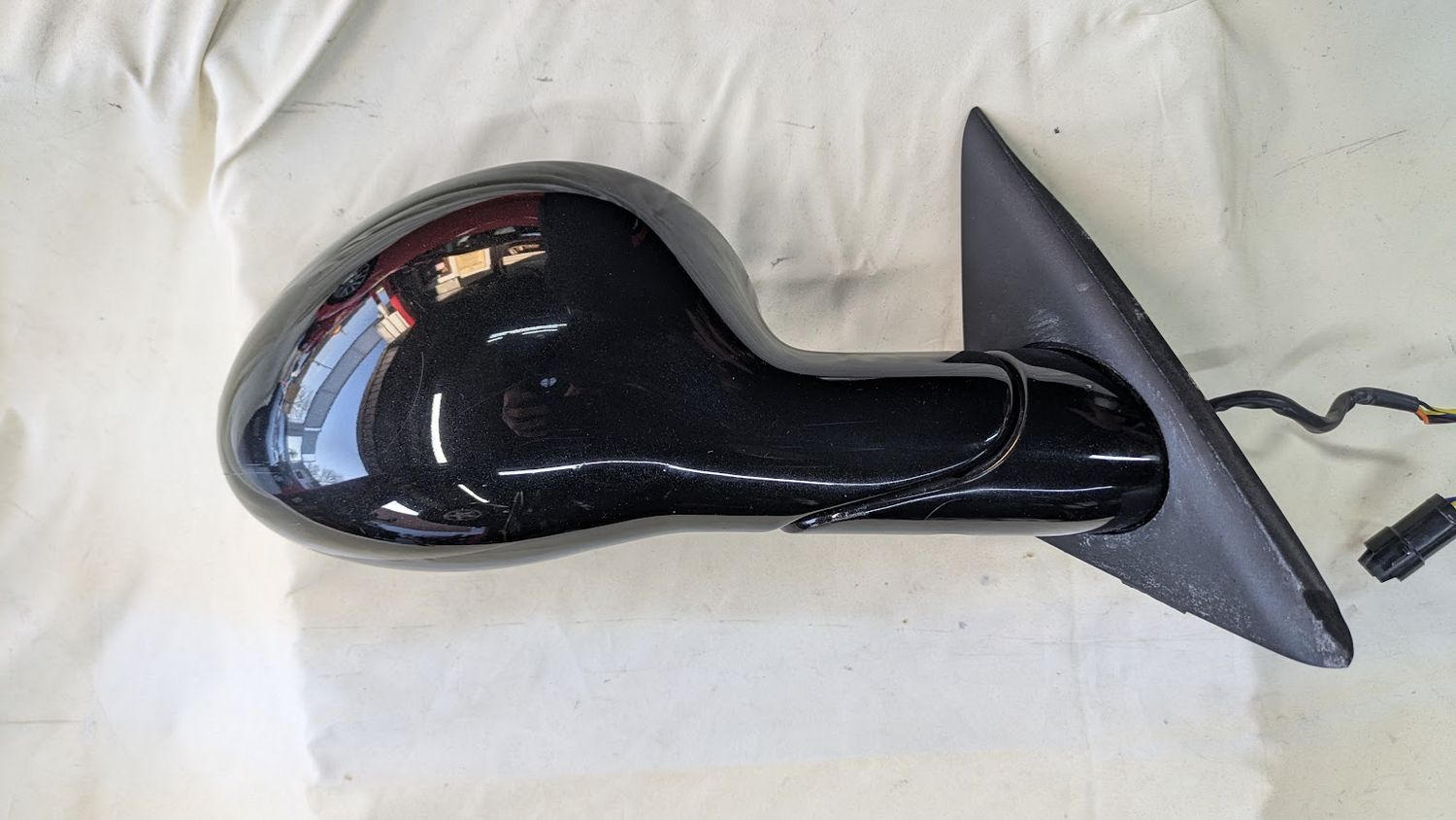 FERRARI 360 SPIDER PARTS RIGHT DOOR MIRROR COMPLETE  65732010 NERO DAYTONA