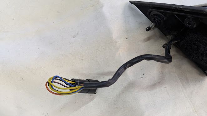 FERRARI 360 SPIDER PARTS RIGHT DOOR MIRROR COMPLETE  65732010 NERO DAYTONA