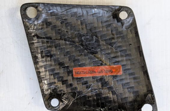 Ferrari 360 SPIDER CARBON FIBER PART ENGINE manifold 198215 CARBON PLATE