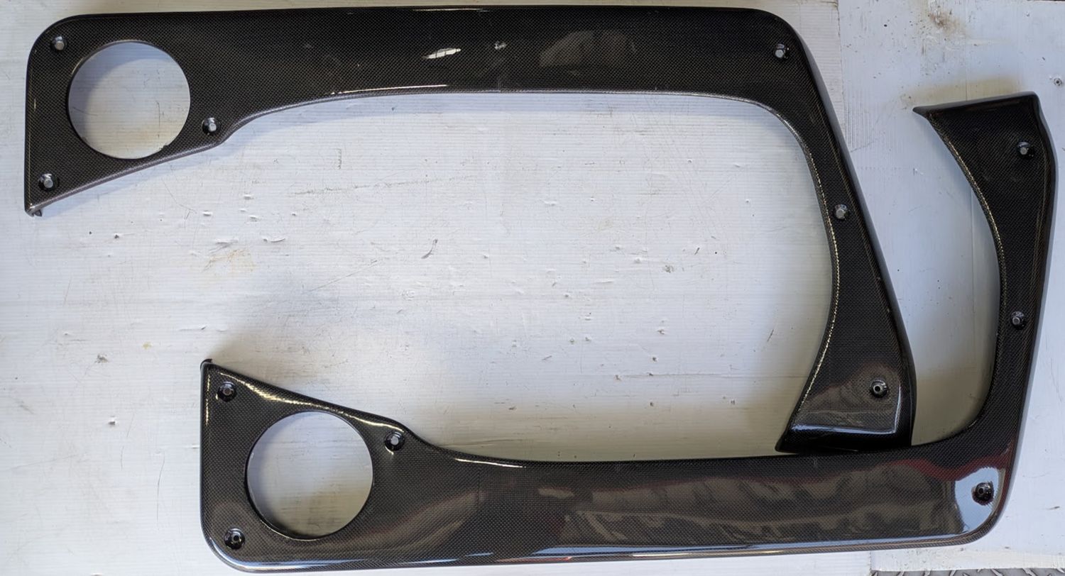 FERRARI 360 SPIDER PARTS RIGHT DOOR PANEL TRIM POCKET ON CARBON FIBER