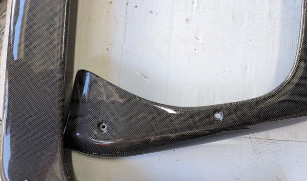 FERRARI 360 SPIDER PARTS RIGHT DOOR PANEL TRIM POCKET ON CARBON FIBER