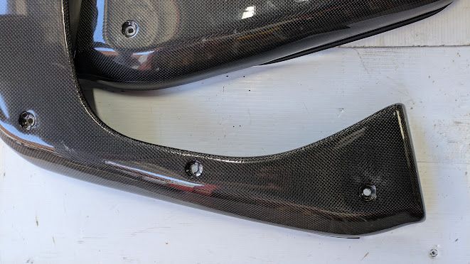 FERRARI 360 SPIDER PARTS RIGHT DOOR PANEL TRIM POCKET ON CARBON FIBER