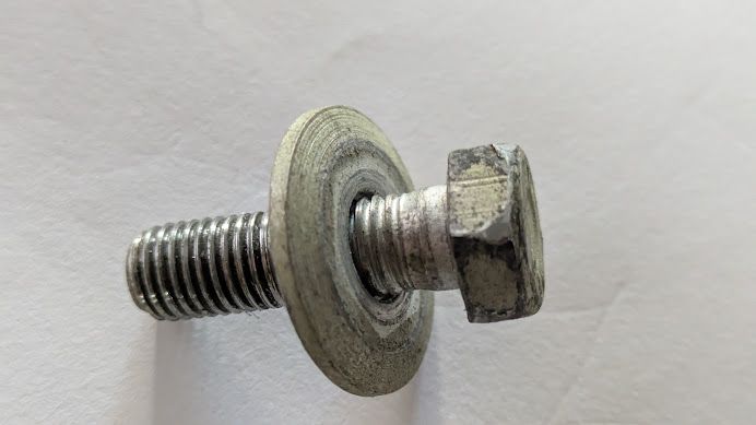 Rolls Royce Silver SHADOW I AND II REAR HIGH RAM FASTENING BOLT AND WASHER