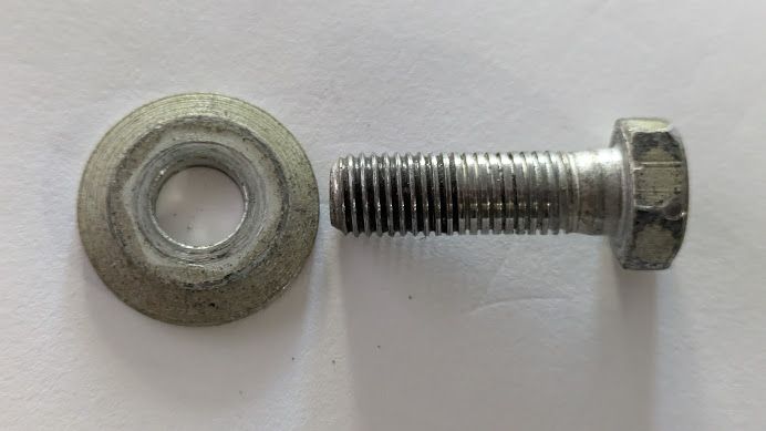 Rolls Royce Silver SHADOW I AND II REAR HIGH RAM FASTENING BOLT AND WASHER