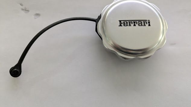 FERRARI PARTS  fuel tank GAS CAP 180320 WITH VALVE AND TETHER