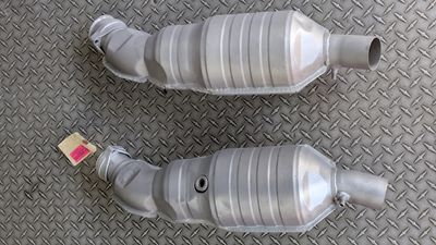 FERRARI 360 SPIDER PARTS EXHAUST CAT CONVERTER  TESTED CONDITION PAIR