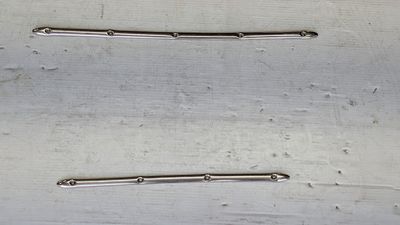 65 - 80 ROLLS ROYCE SILVER SHADOW CHROME TRUNK STAINLESS STEEL MOULDING SET