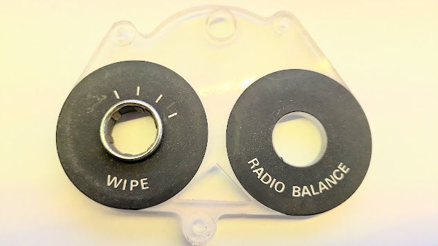 ROLLS ROYCE SILVER SHADOW DASHBOARD RADIO BALANCE WIPER LIGHT PLATE UD17730