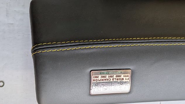 FERRARI 360 SPIDER PART GLOVE BOX LID BLACK complete with key 65078519