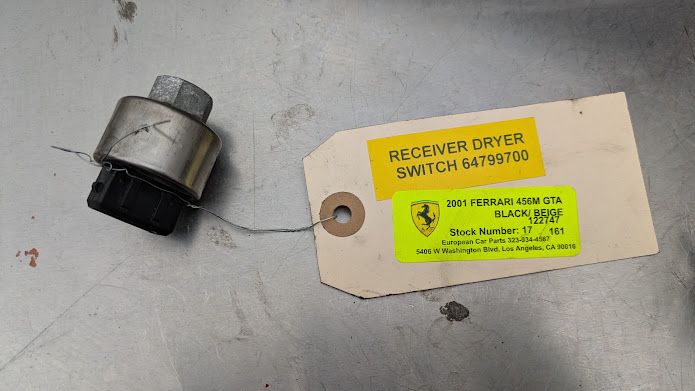 FERRARI 456M AIR CONDITIONING RECEIVER DRYER SWITCH 64799700