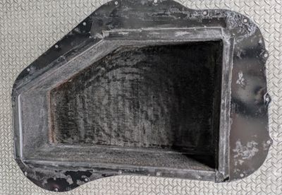 ROLLS ROYCE SILVER SHADOW II TRUNK COMPARTMENT STOWAGE BOX STEEL  NO RUST